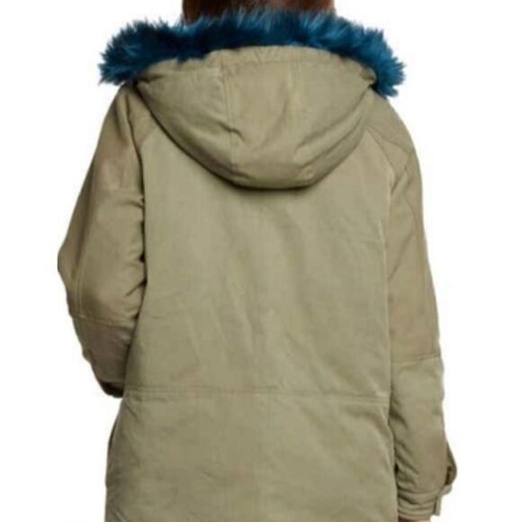 Willow & Clay Anorak Coat with Detachable Faux Fur Hood NWT Size Small - Picture 8 of 8